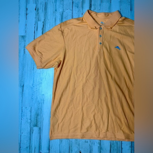 Tommy Bahama Men’s L Shirt Orange Supima Cotton Island Zone Short Sleeve Shirt - Picture 3 of 9